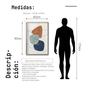 Cuadro Decorativo Abstract Colors 004 - Para Credenza