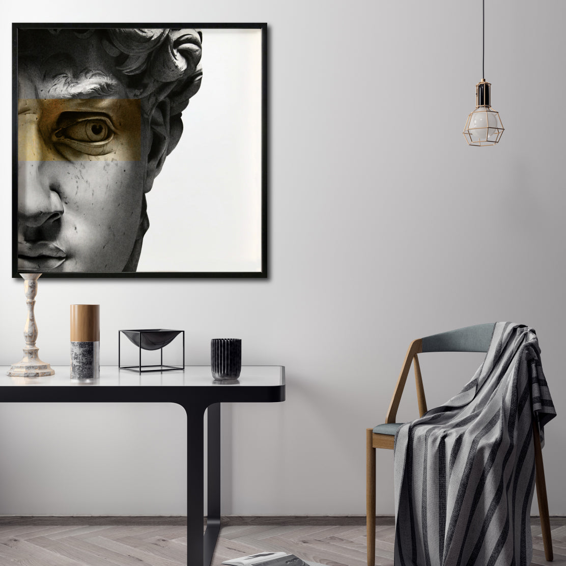 Cuadro Decorativo Esculturas 004 - Para Credenza