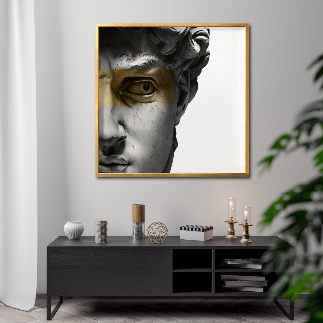 Cuadro Decorativo Esculturas 004 - Para Credenza