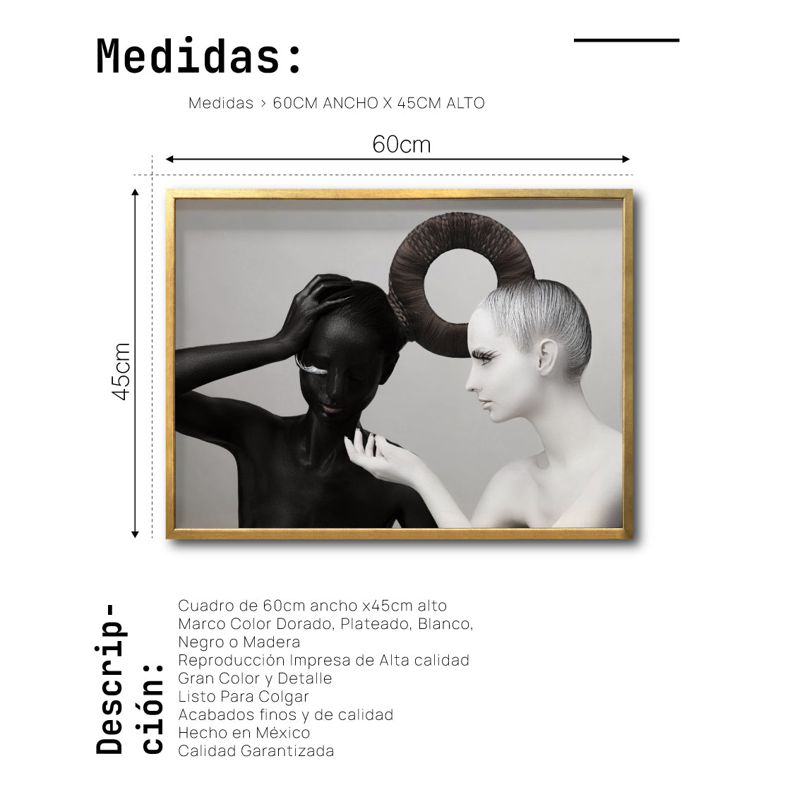Cuadro Decorativo Black Woman 004