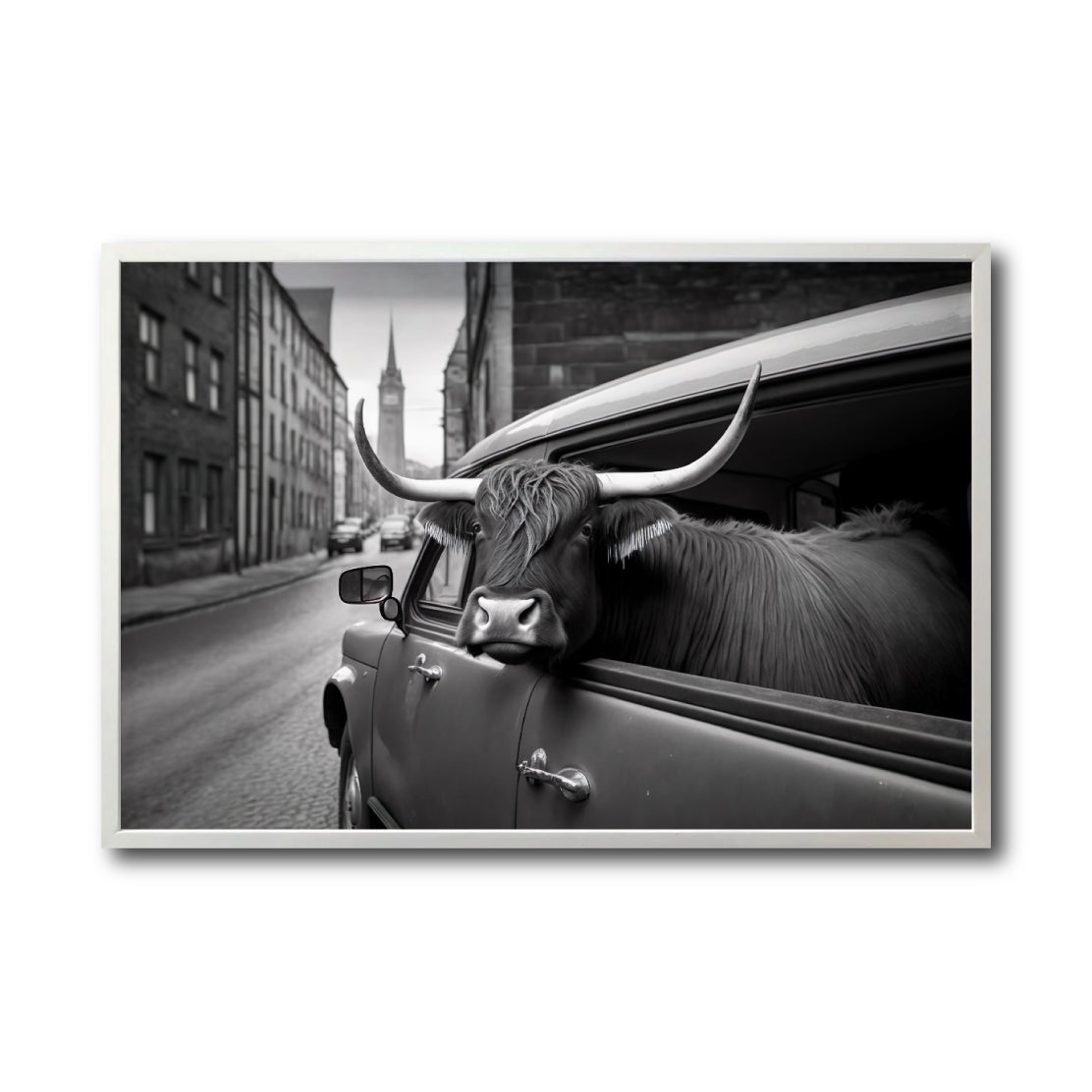 Cuadro Decorativo Animals Car Window 005