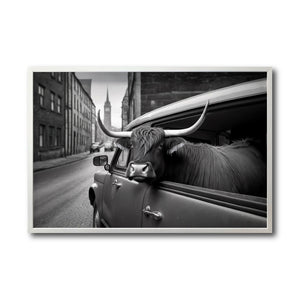 Cuadro Decorativo Animals Car Window 004