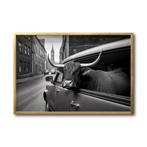 Cuadro Decorativo Animals Car Window 005