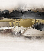 Cargar imagen en el visor de la galería, Set Cuadros Decorativos Abstracto Negro Arena 2-259 - Tríptico Moderno y Elegante Arte Minimalista En Negro, Beige y Dorado Oro
