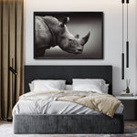 Cargar imagen en el visor de la galería, Cuadro Decorativo: Fauna 004 - Rinoceronte Blanco y Negro
