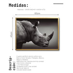 Cargar imagen en el visor de la galería, Cuadro Decorativo: Fauna 004 - Rinoceronte Blanco y Negro
