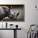 Cargar imagen en el visor de la galería, Cuadro Decorativo: Fauna 004 - Rinoceronte Blanco y Negro
