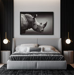 Cargar imagen en el visor de la galería, Cuadro Decorativo: Fauna 004 - Rinoceronte Blanco y Negro
