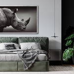 Cargar imagen en el visor de la galería, Cuadro Decorativo: Fauna 004 - Rinoceronte Blanco y Negro
