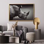 Cargar imagen en el visor de la galería, Cuadro Decorativo: Fauna 004 - Rinoceronte Blanco y Negro
