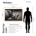 Cargar imagen en el visor de la galería, Cuadro Decorativo: Fauna 004 - Rinoceronte Blanco y Negro
