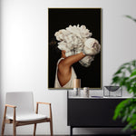Cargar imagen en el visor de la galería, Cuadro Decorativo Mujer Floral y Alas 004 - Para Credenza
