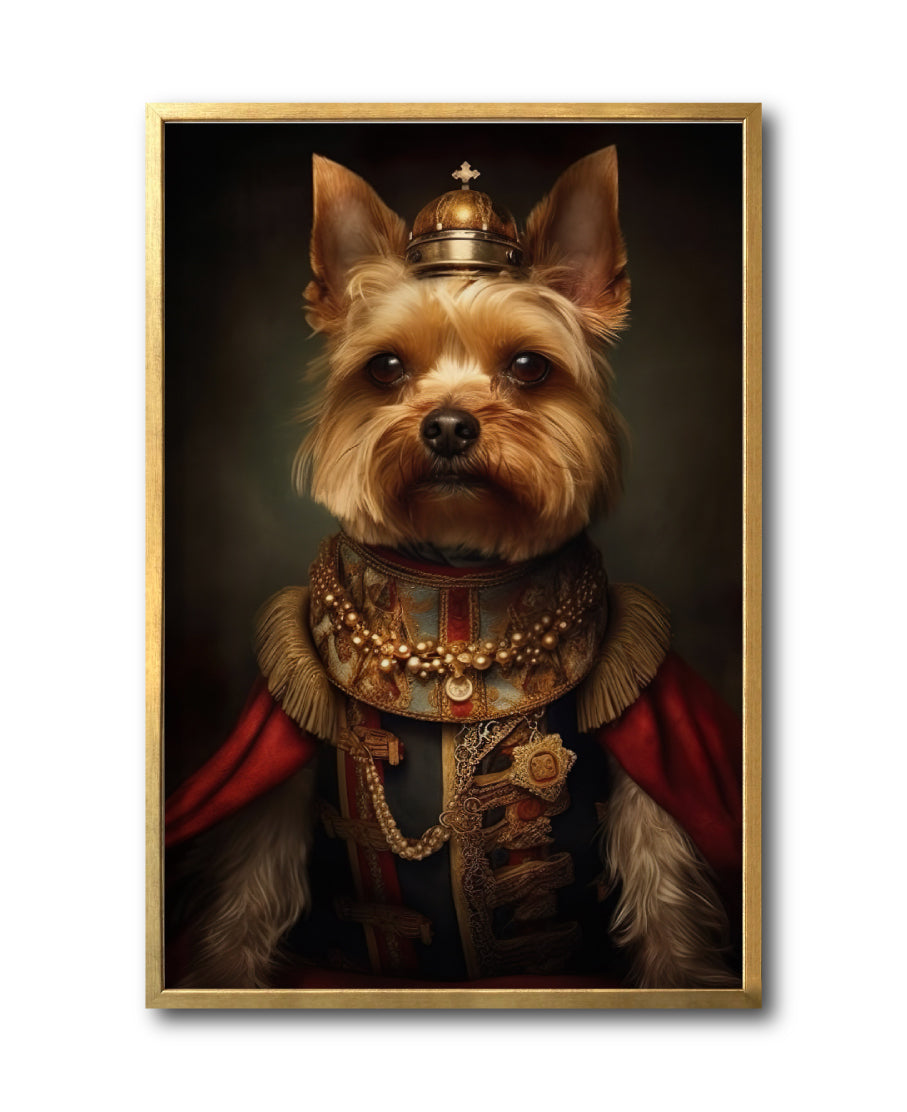 Cuadro Decorativo Perros Epoca 004 - Yorkshire Terrier Aristocrata