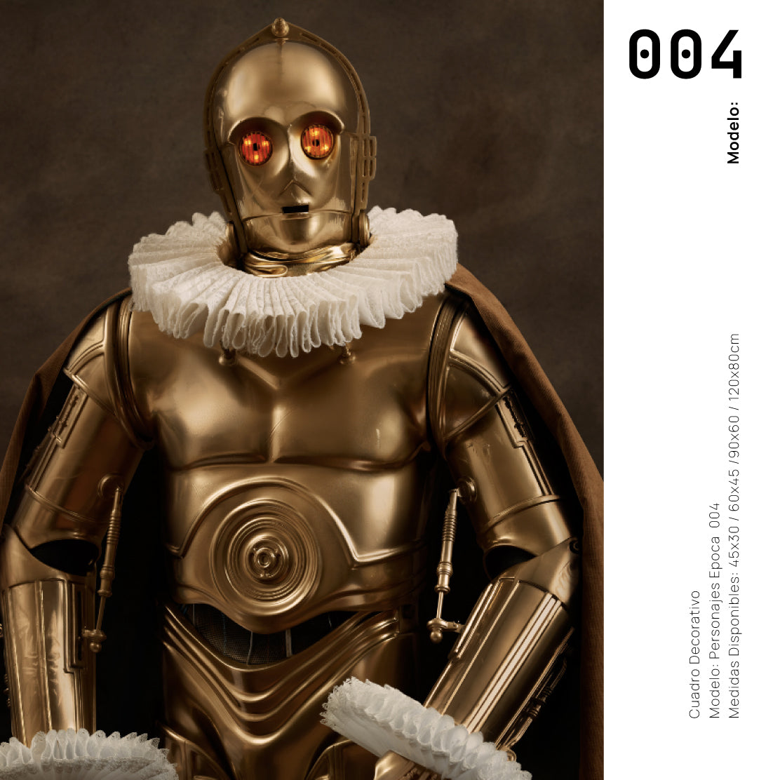 Cuadro Decorativo Personajes Época 004 Star Wars C3PO