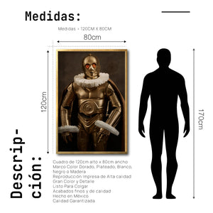 Cuadro Decorativo Personajes Época 004 Star Wars C3PO