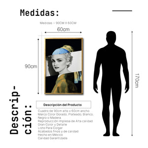 Cuadro Decorativo Rostros 004 la Joven de la Perla - Madonna