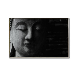 Cuadro Decorativo - Zen 004 - Buda en Meditación - Fondo Negro