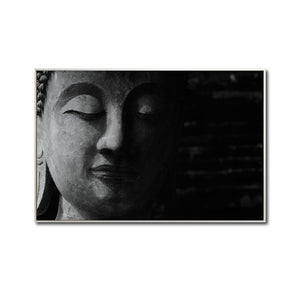 Cuadro Decorativo - Zen 004 - Buda en Meditación - Fondo Negro