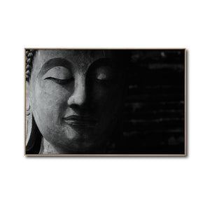 Cuadro Decorativo - Zen 004 - Buda en Meditación - Fondo Negro