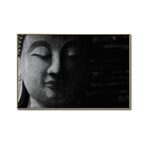 Cuadro Decorativo - Zen 004 - Buda en Meditación - Fondo Negro