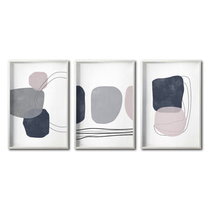 Set Cuadros Decorativos Abstract Colors 005 - Para Sala