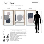 Cargar imagen en el visor de la galería, Set Cuadros Decorativos Abstract Colors 005 - Para Sala
