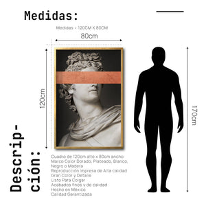 Cuadro Decorativo Esculturas 005 Apolo para Sala