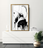 Cargar imagen en el visor de la galería, Set 2 Cuadros Decorativos Abstracto Negro Arena 005 - Para Credenza
