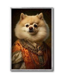 Cuadro Decorativo Perros Epoca 005 - Pomerania Aristocrata