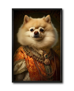 Cuadro Decorativo Perros Epoca 005 - Pomerania Aristocrata