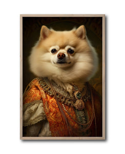 Cuadro Decorativo Perros Epoca 005 - Pomerania Aristocrata