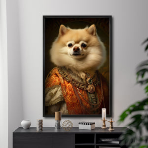 Cuadro Decorativo Perros Epoca 005 - Pomerania Aristocrata