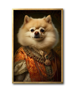 Cuadro Decorativo Perros Epoca 005 - Pomerania Aristocrata