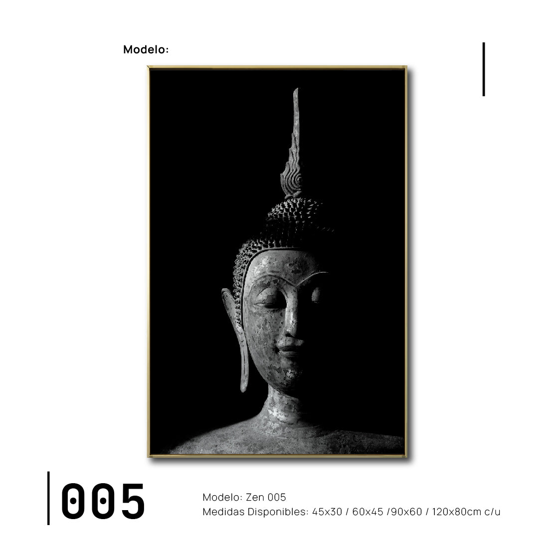 Cuadro Decorativo - Zen 005 - Buda en Meditación