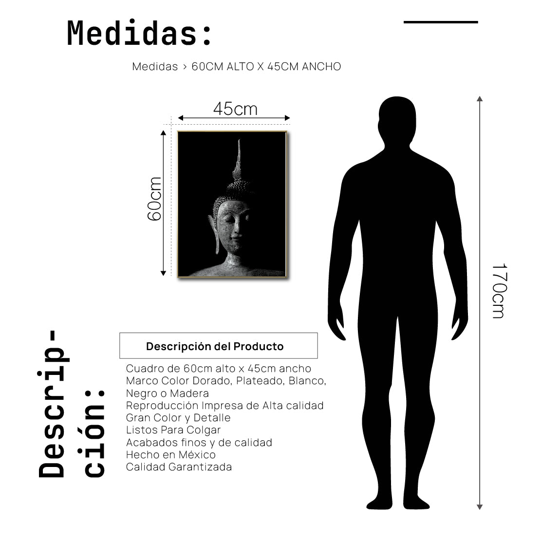 Cuadro Decorativo - Zen 005 - Buda en Meditación