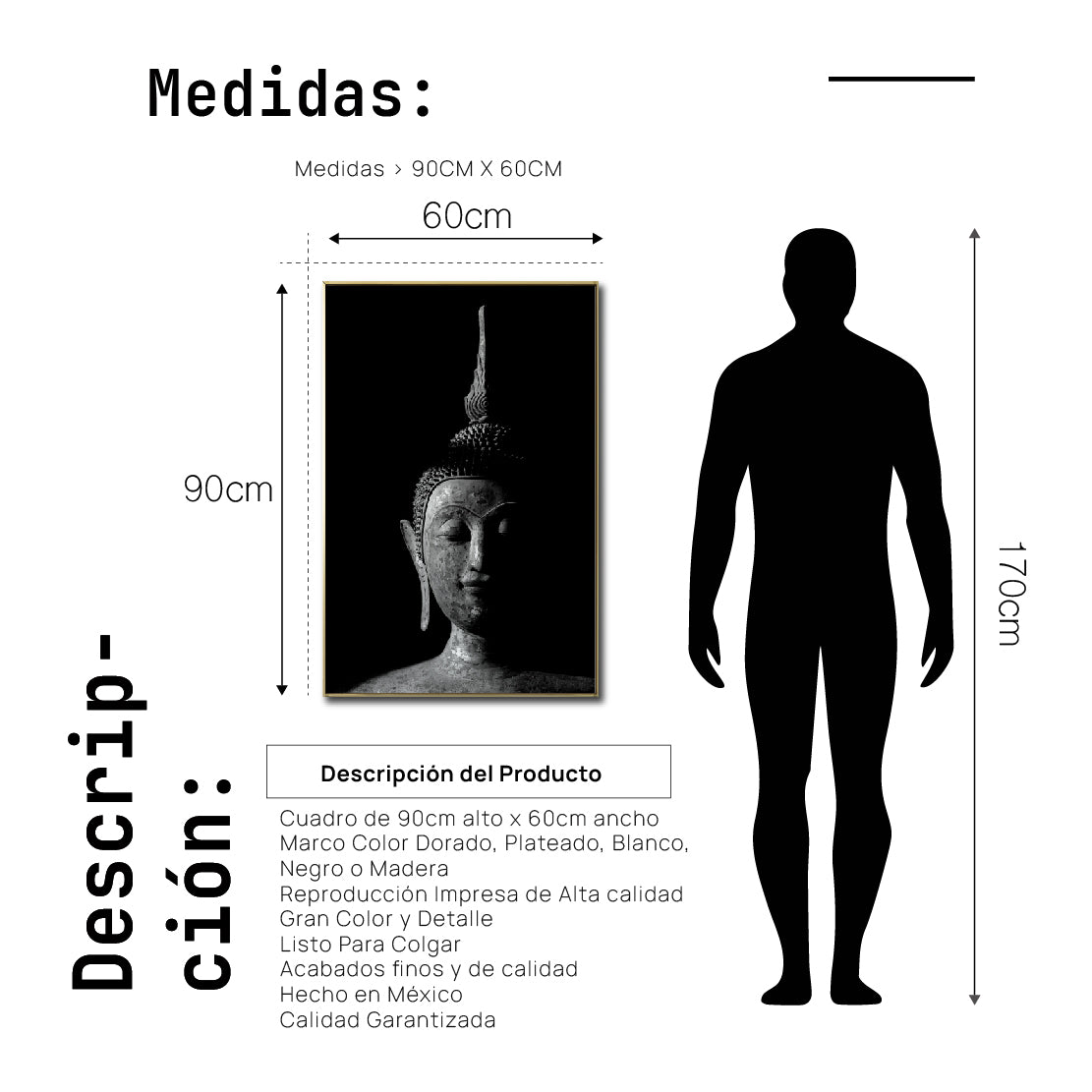 Cuadro Decorativo - Zen 005 - Buda en Meditación