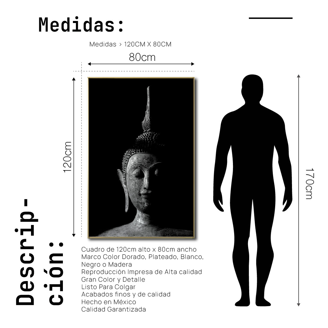 Cuadro Decorativo - Zen 005 - Buda en Meditación