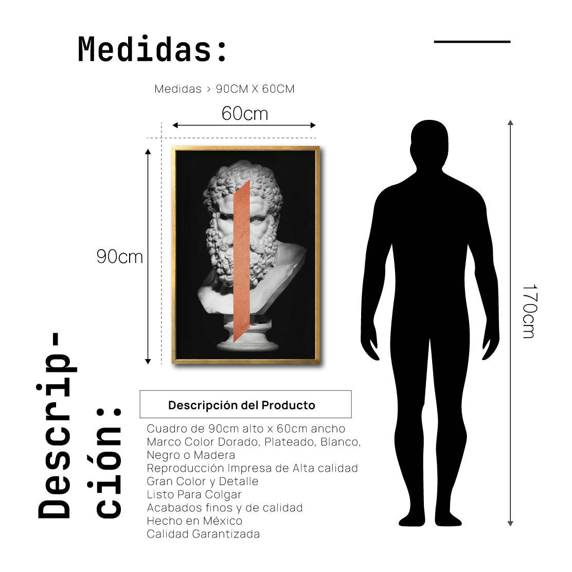 Cuadro Decorativo Esculturas 006 Hércules