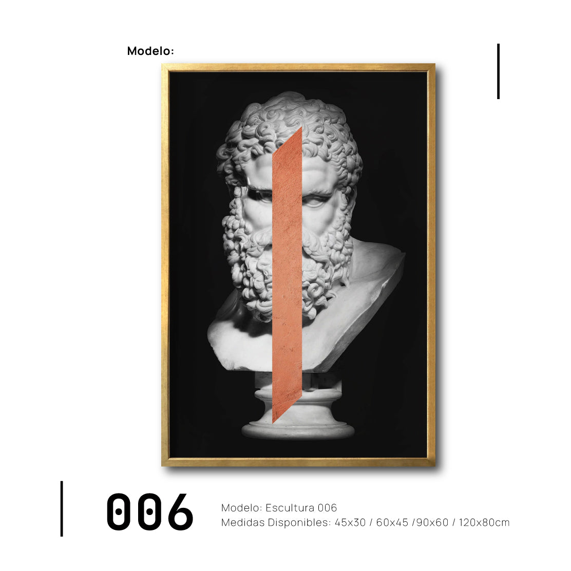 Cuadro Decorativo Esculturas 006 Hércules