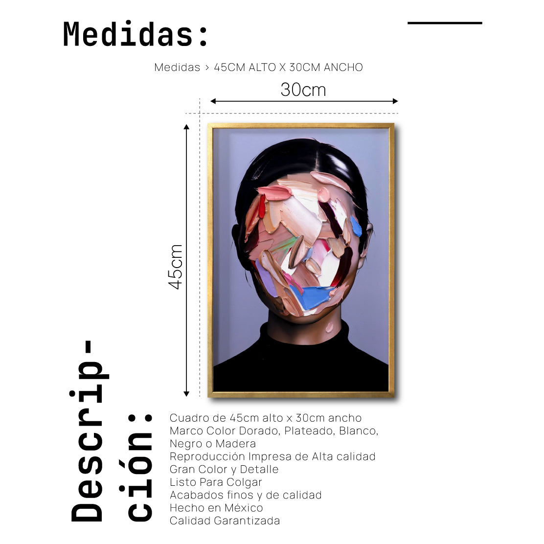 Cuadro Decorativo Abstract Portrait 006