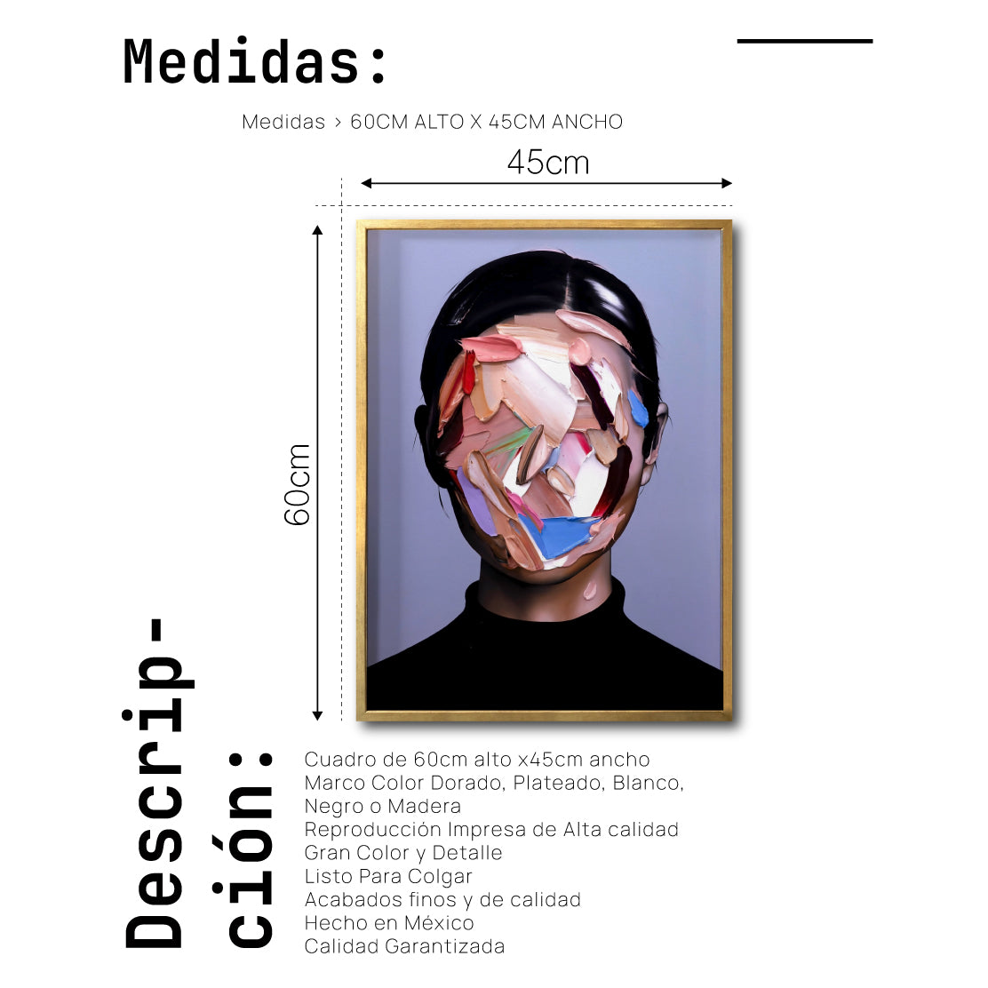 Cuadro Decorativo Abstract Portrait 006