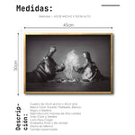 Cargar imagen en el visor de la galería, Cuadro Decorativo Fauna 007 - Hipopótamos Blanco y Negro
