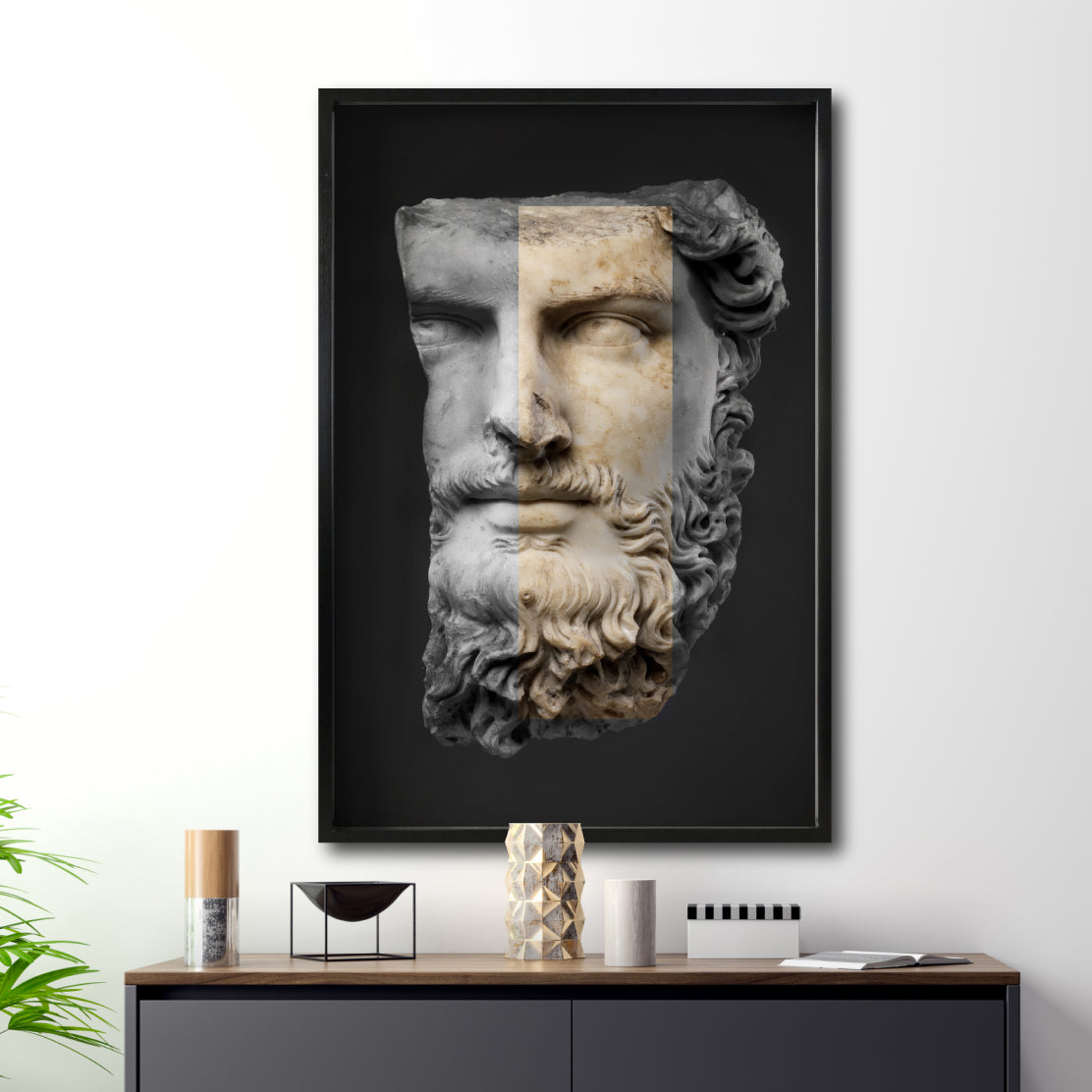 Cuadro Decorativo Esculturas 007 - Para Credenza