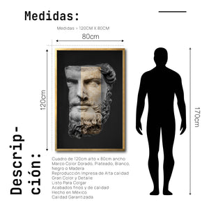 Cuadro Decorativo Esculturas 007 Hércules para Sala