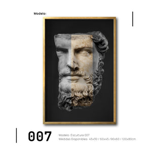 Cuadro Decorativo Esculturas 007 - Para Credenza