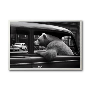 Cuadro Decorativo Animals Car Window 007