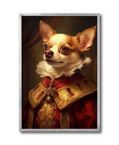 Cuadro Decorativo Perros Epoca 007 - Chihuahua Aristócrata