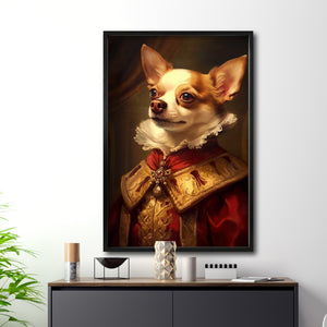 Cuadro Decorativo Perros Epoca 007 - Chihuahua Aristócrata