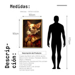 Cargar imagen en el visor de la galería, Cuadro Decorativo Perros Epoca 007 - Chihuahua Aristócrata
