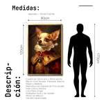 Cargar imagen en el visor de la galería, Cuadro Decorativo Perros Epoca 007 - Chihuahua Aristócrata
